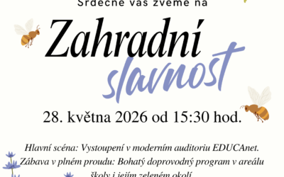 🎉 Přijďte s námi oslavit závěr školního roku na Zahradní slavnost! 🌞🌿