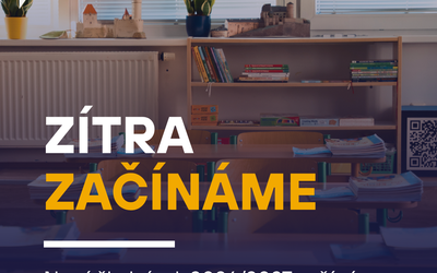 Prázdniny utekly a je to tady – v úterý 1. září otevíráme dveře novému školnímu roku 2026/2027